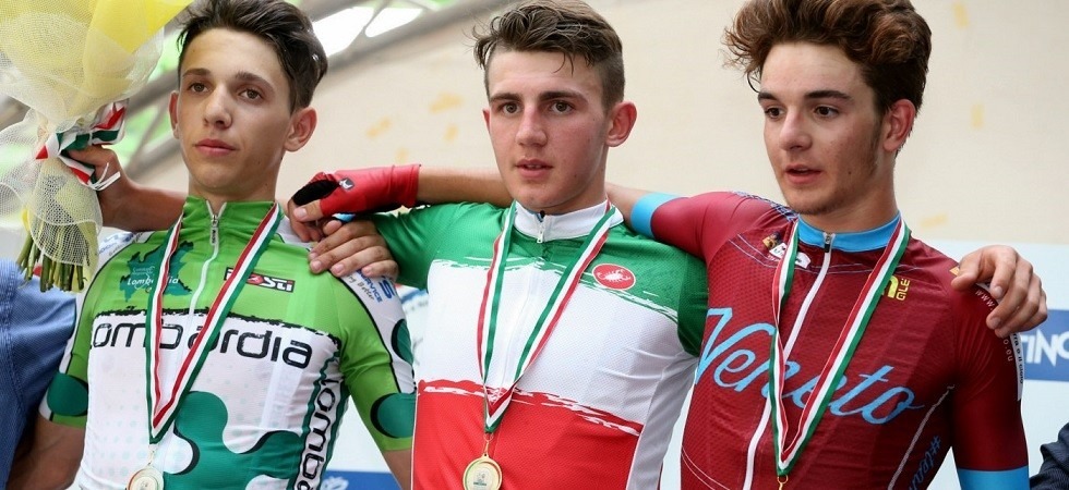 Il podio maschile Allievi (foto Marco Trabalza e Daniele Mosna)
